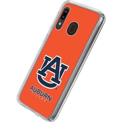 Auburn University Logo Orange Galaxy A20 Clear Case